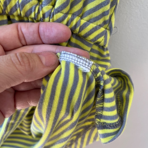 Tunic Cover up Top Blouse High Low Hem Lime Gray Relaxed Fit Stretch, Size M - Picture 7 of 7